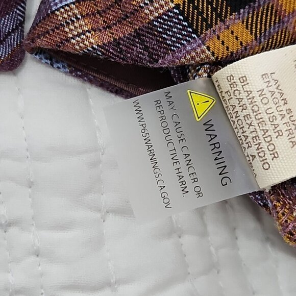 Mystree Shacket Women's Small Purple Brown Long Sleeve Snaps EUC LN Heavy Task - Picture 14 of 16